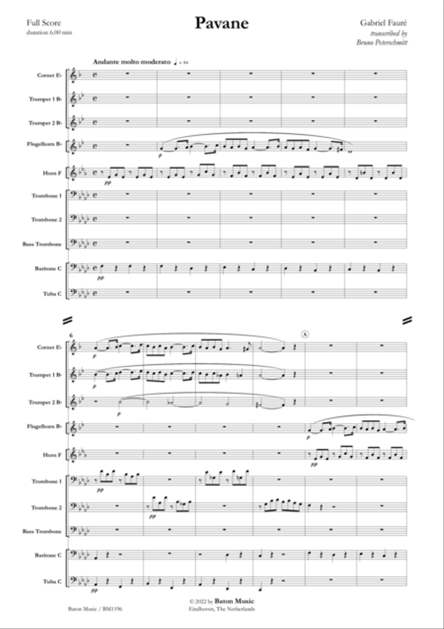 Pavane Brass Ensemble scores gallery preview page 2
