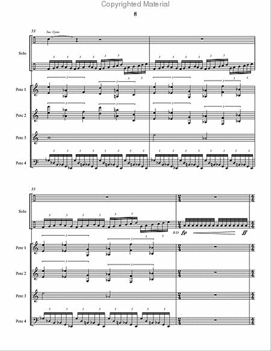 Shadows Percussion Ensemble scores gallery preview page 9
