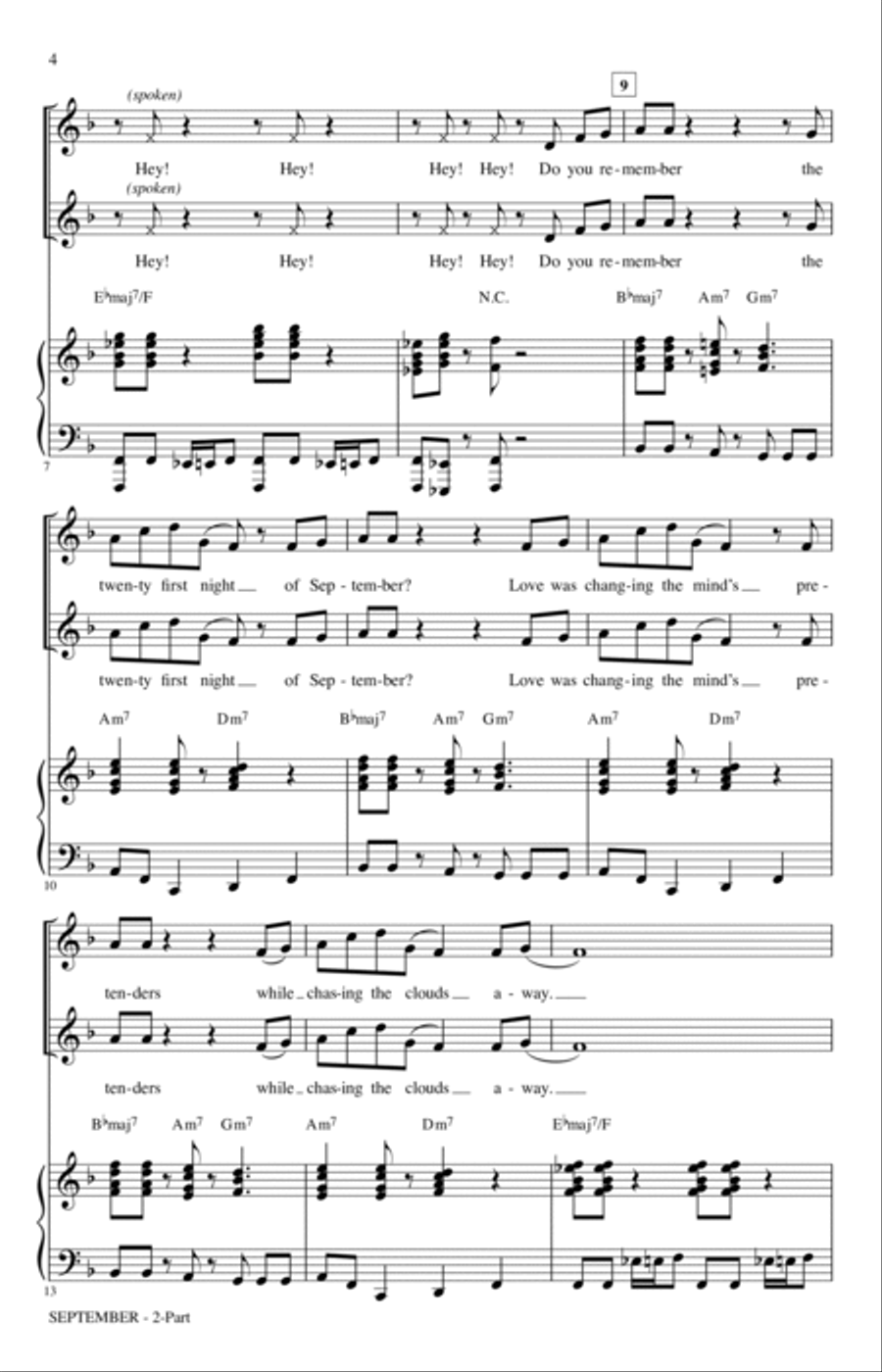 September (arr. Roger Emerson) 2-Part scores gallery preview page 2