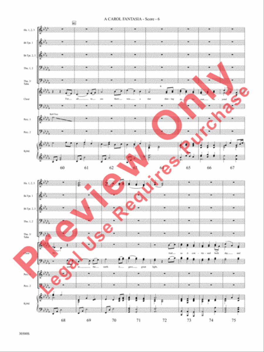 A Carol Fantasia A Carol Fantasia Choir scores gallery preview page 7