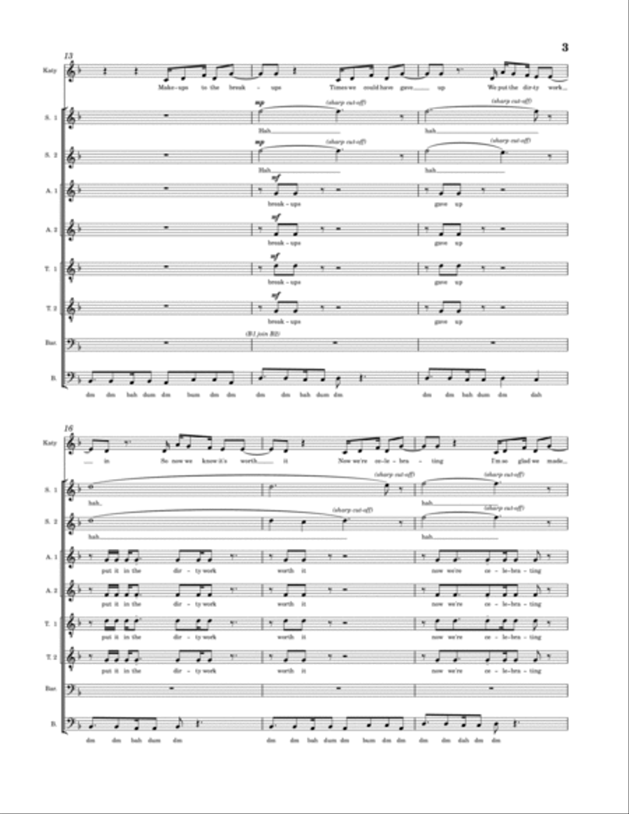 Champagne Problems 4-Part scores gallery preview page 3