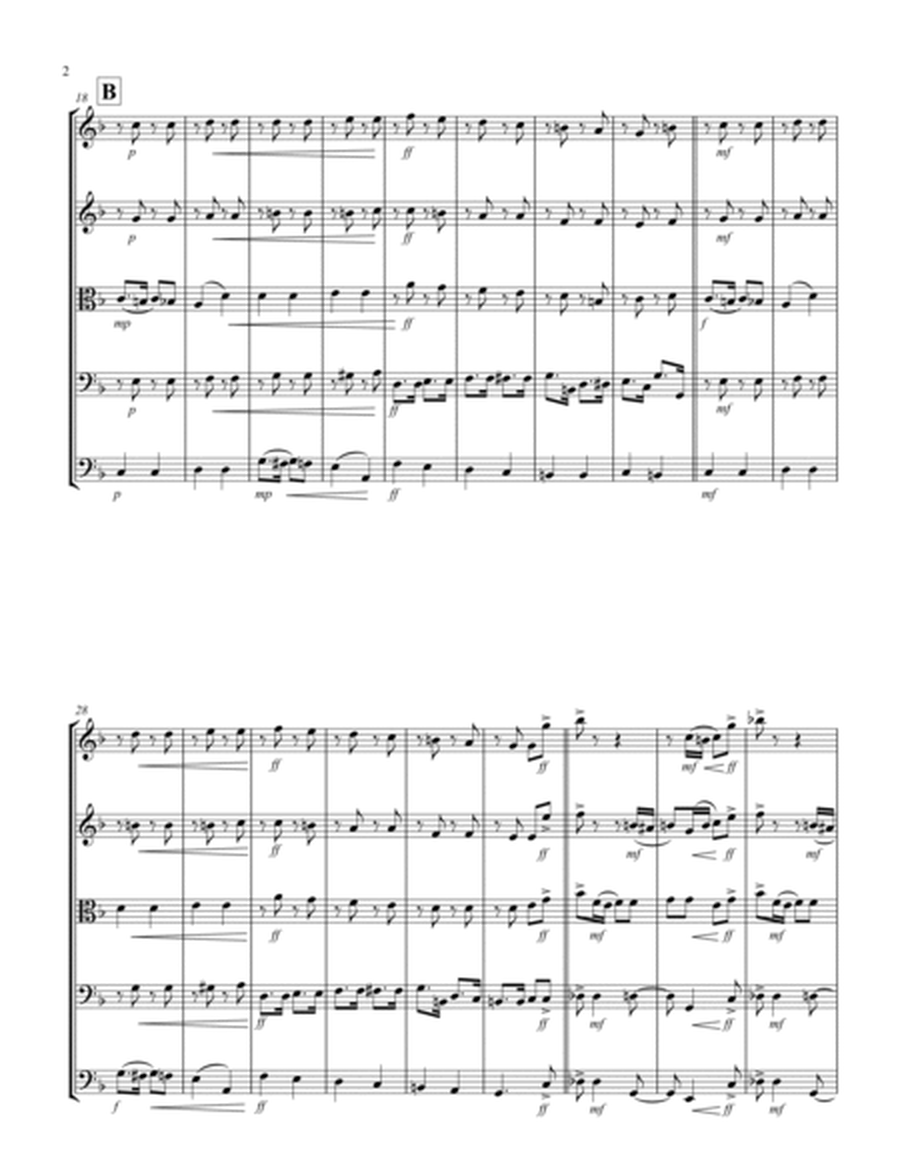 Russian Dance ("Trepak") (from "The Nutcracker Suite") (F) (String Quintet - 2 Violins, 1 Viola, 1 C