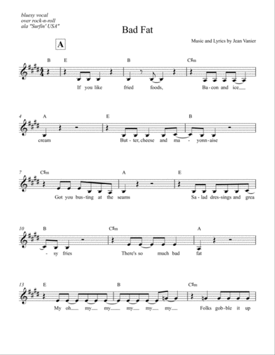 Bad Fat Bad Fat Jazz Ensemble scores gallery preview page 1