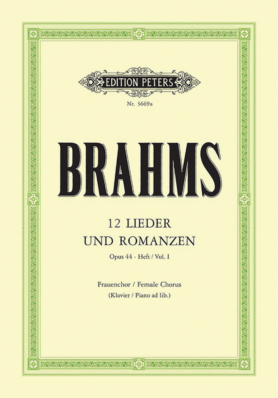 Lieder und Romanzen in 2 volumes - Volume 1