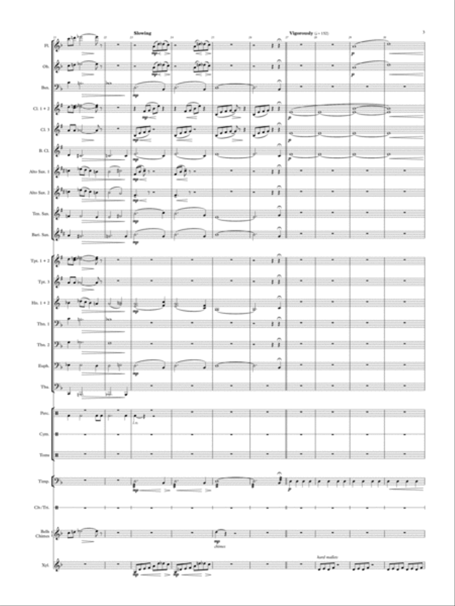 Shadowlands - for concert band Concert Band scores gallery preview page 3