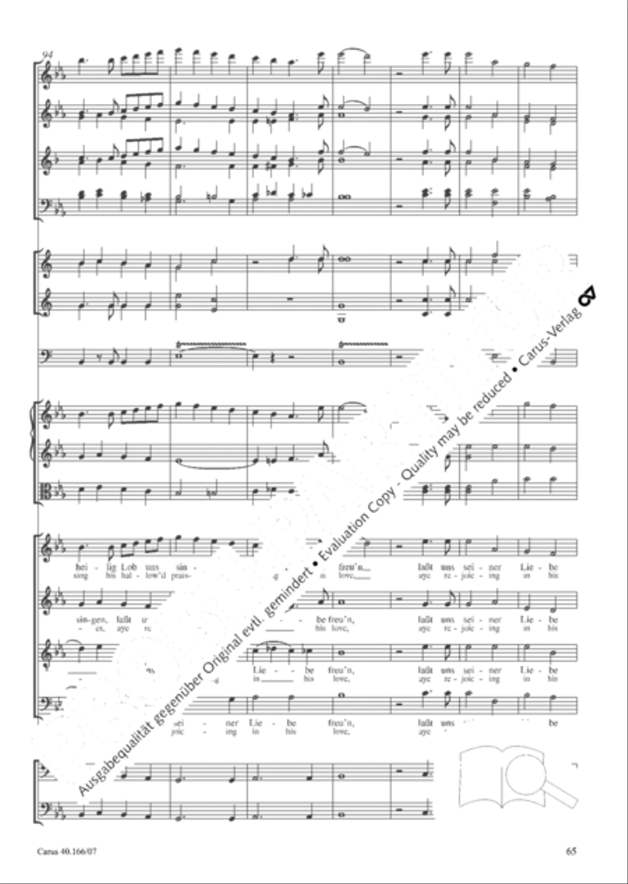 Hymn; Three sacred songs; fugue (Hymne; Drei geistliche Lieder und Fuge) Orchestra scores gallery preview page 66