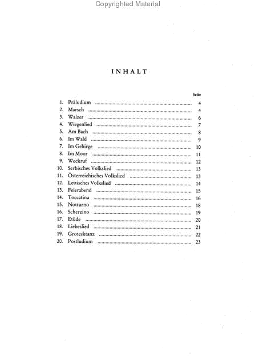 20 kleine Stucke 20 kleine Stucke Piano Solo scores gallery preview page 2