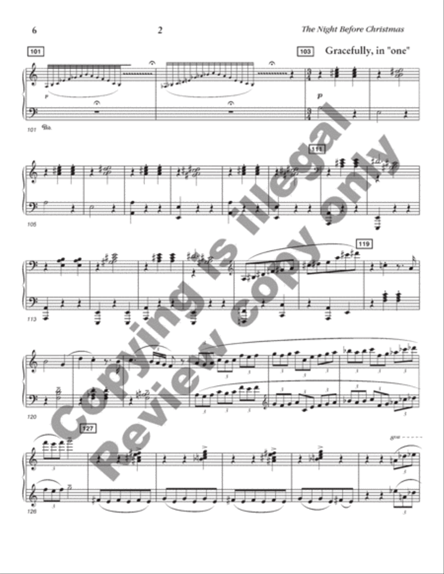 The Night Before Christmas Harp scores gallery preview page 18