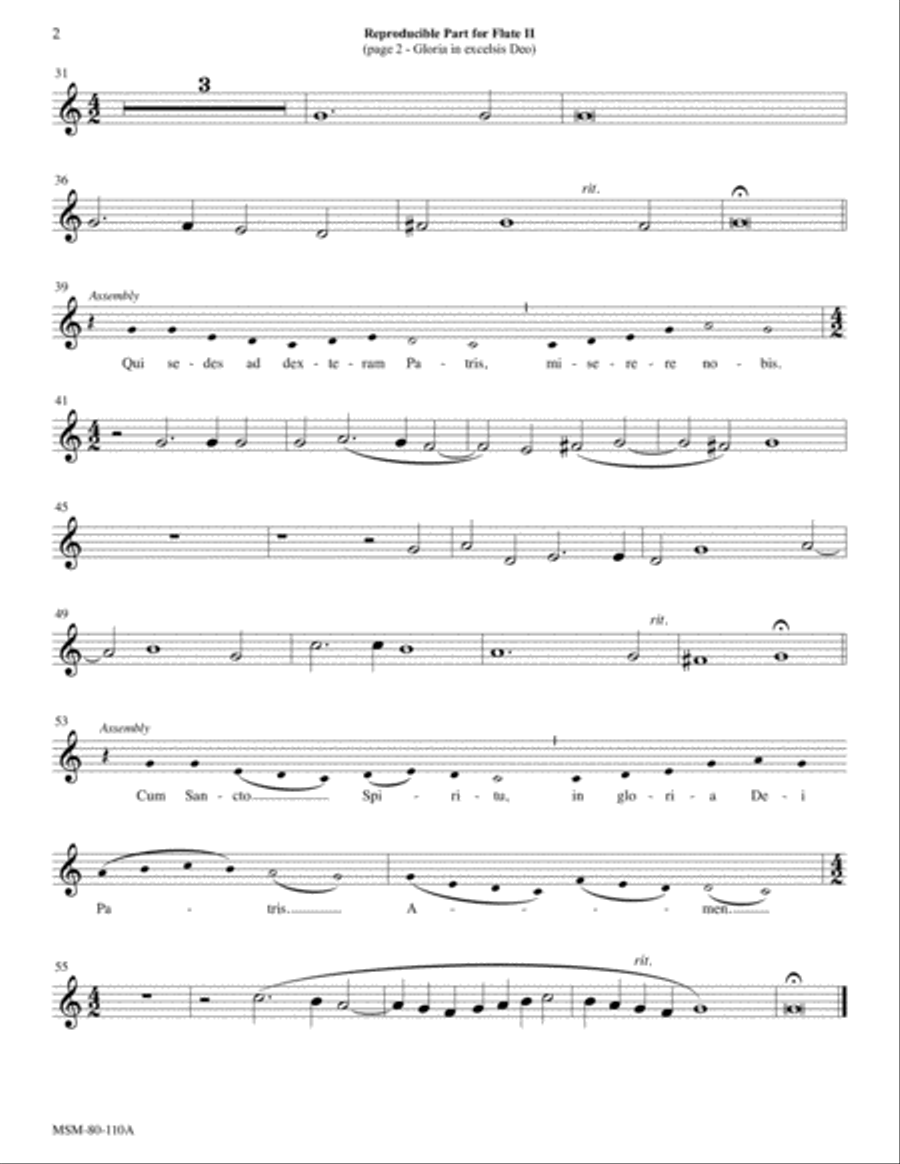 Gloria in excelsis Deo Choir scores gallery preview page 3