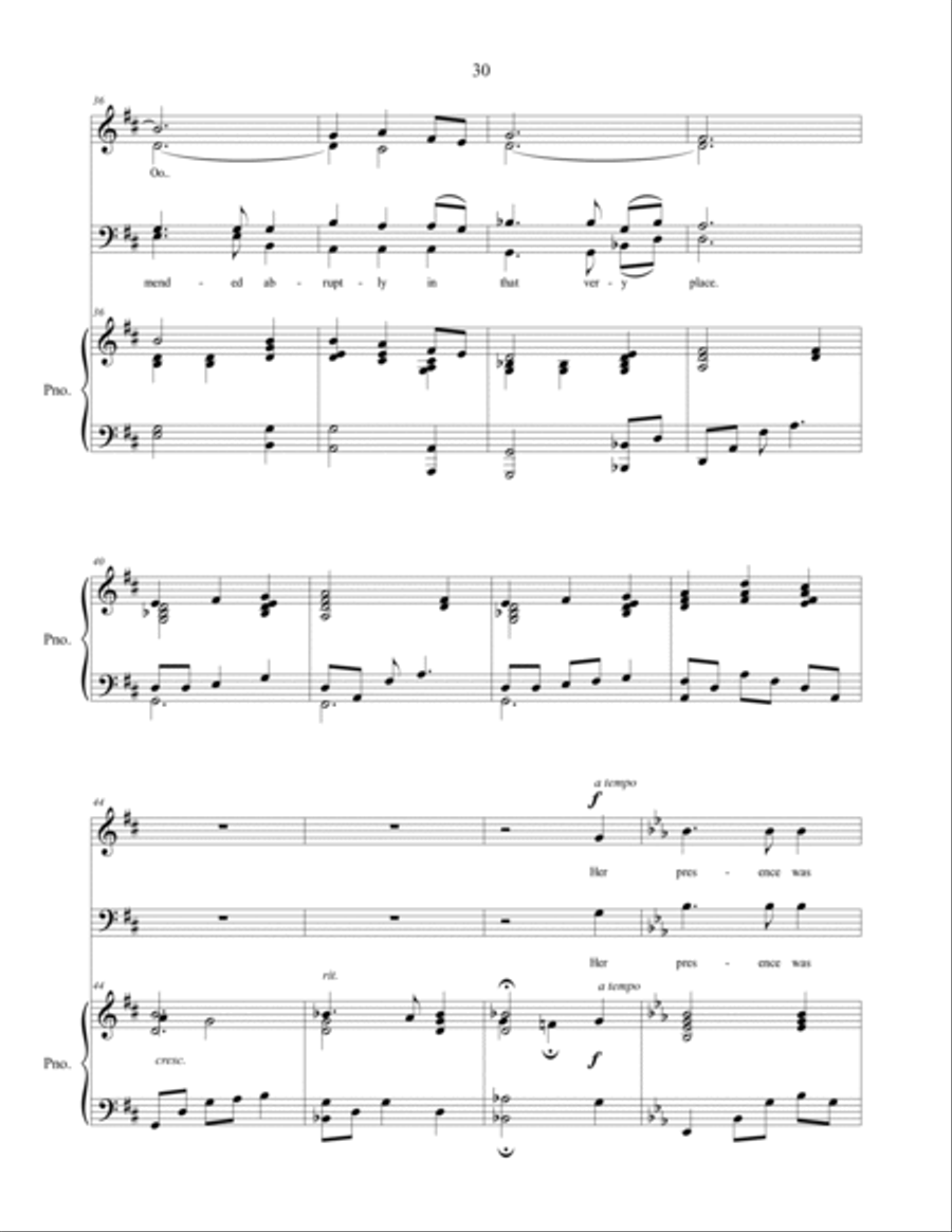 His Garment of Grace, sacred music for SATB choir 4-Part scores gallery preview page 5