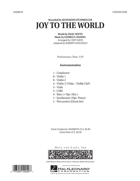 Joy To The World - Conductor Score (Full Score)