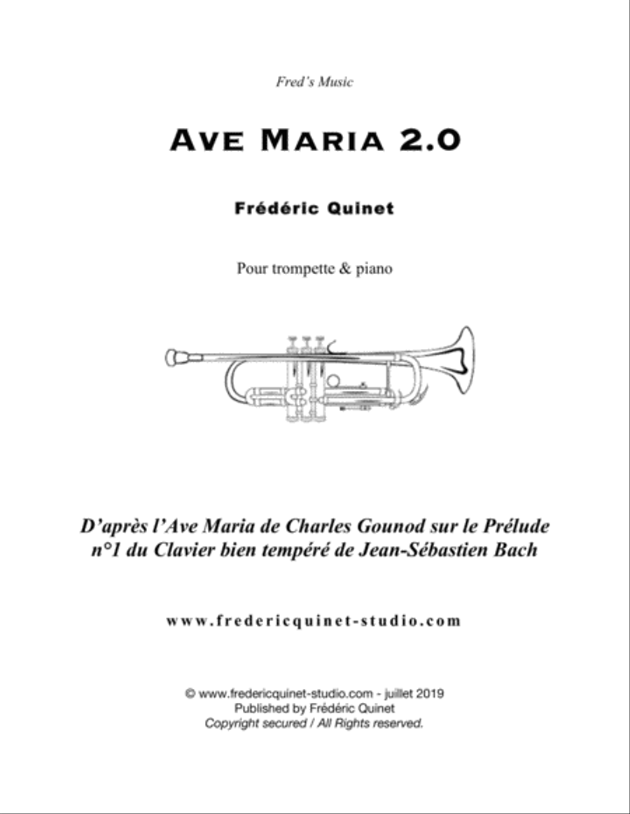 Ave Maria 2.0 for trumpet & piano Trumpet Solo scores gallery preview page 1