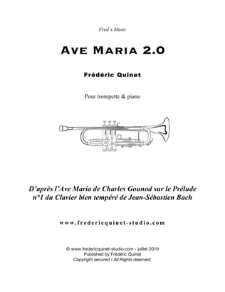 Book cover for Ave Maria 2.0 for trumpet & piano