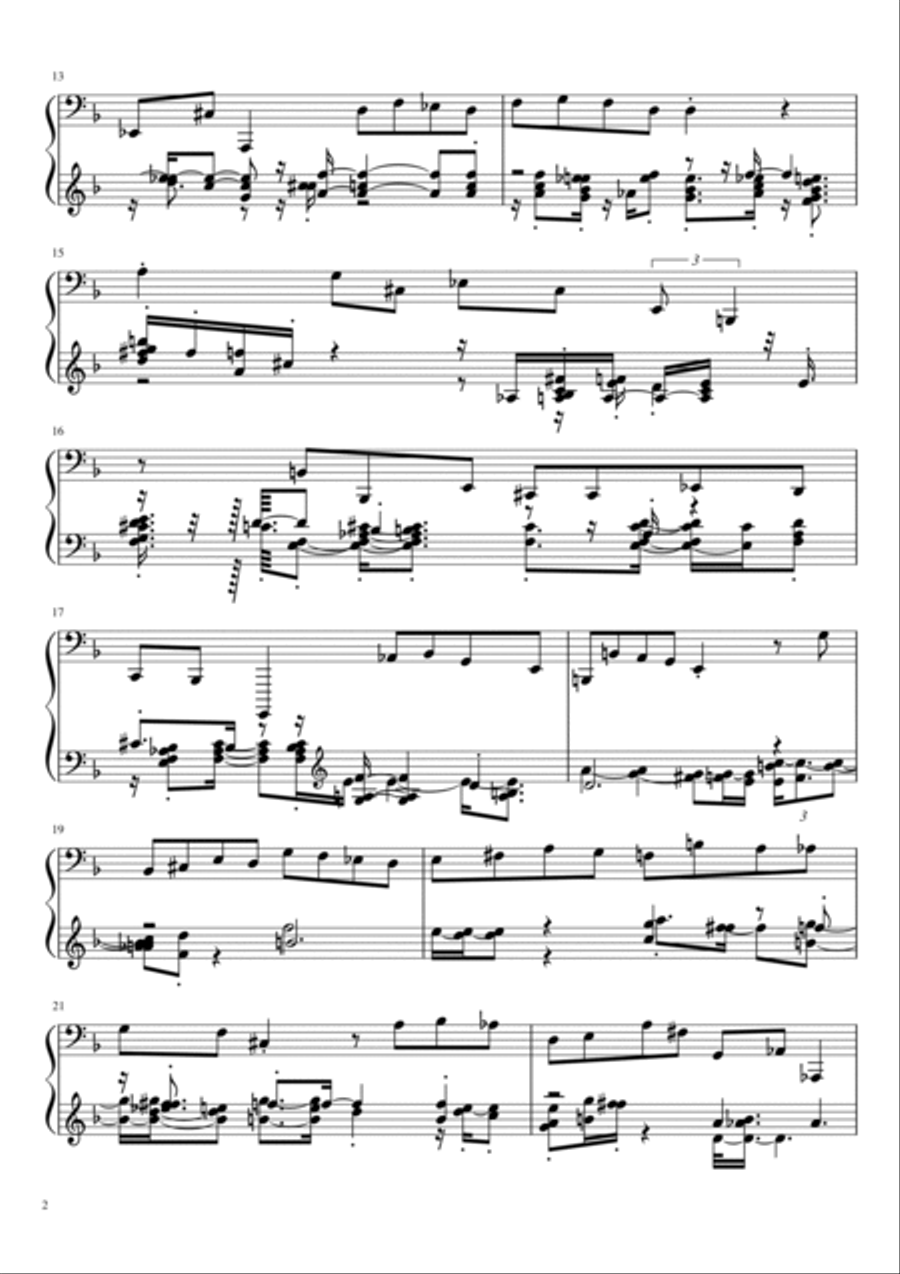 Late night Memories Late night Memories Double Bass scores gallery preview page 2