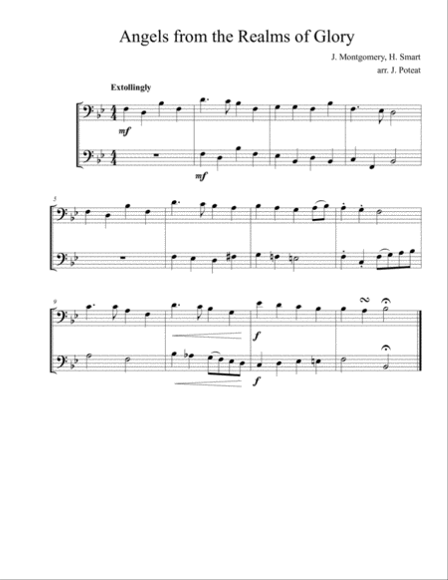Christmas Duets for All Bass Instruments Small Ensemble scores gallery preview page 5
