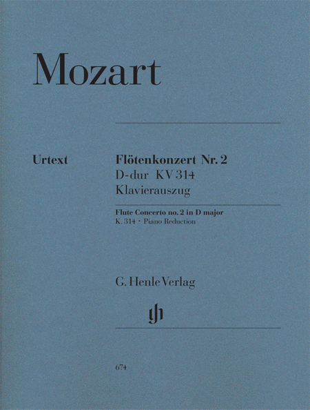 Mozart, Wolfgang Amadeus: Concerto for Flute and Orchestra D major KV 314