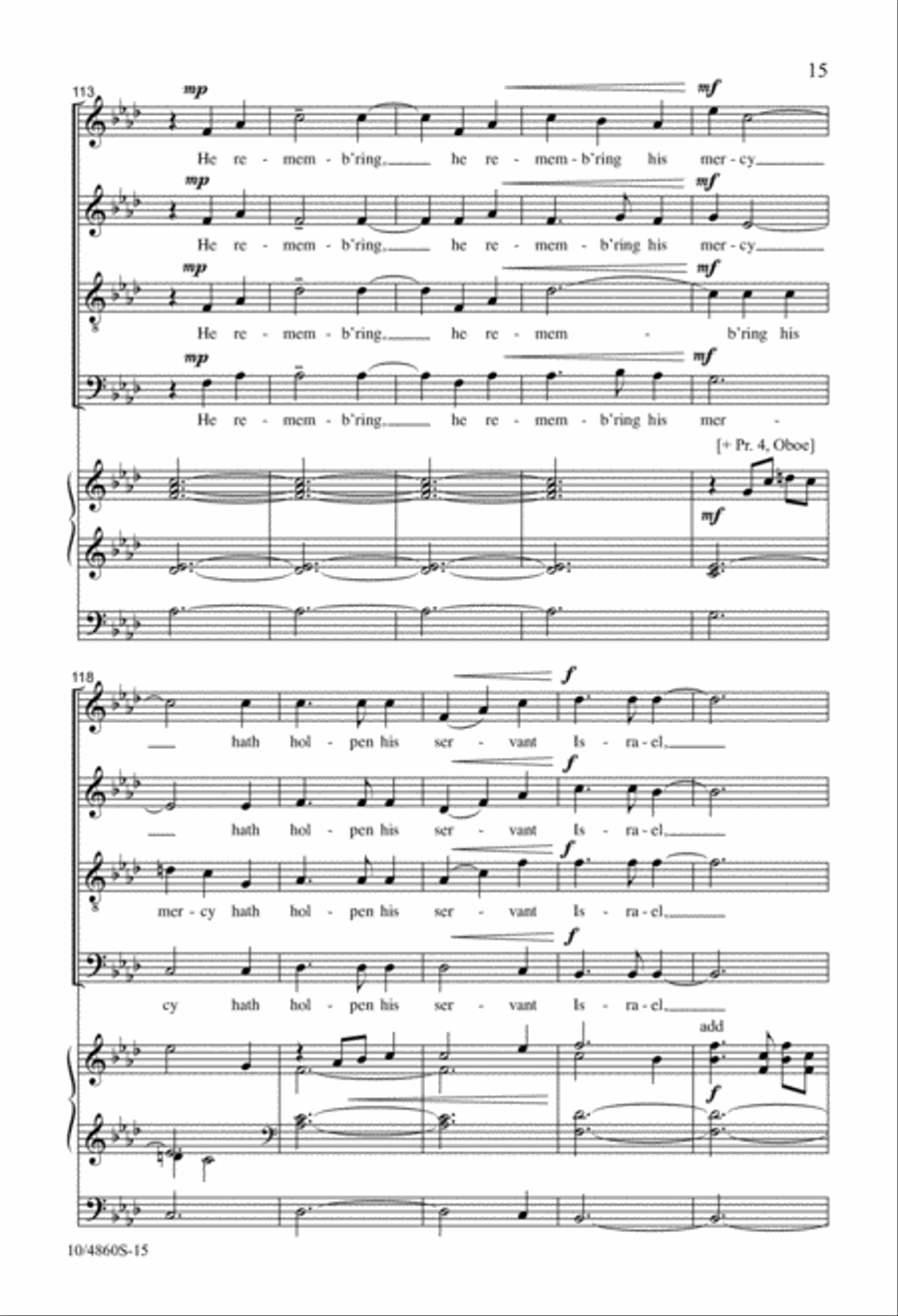 Magnificat and Nunc Dimittis (
