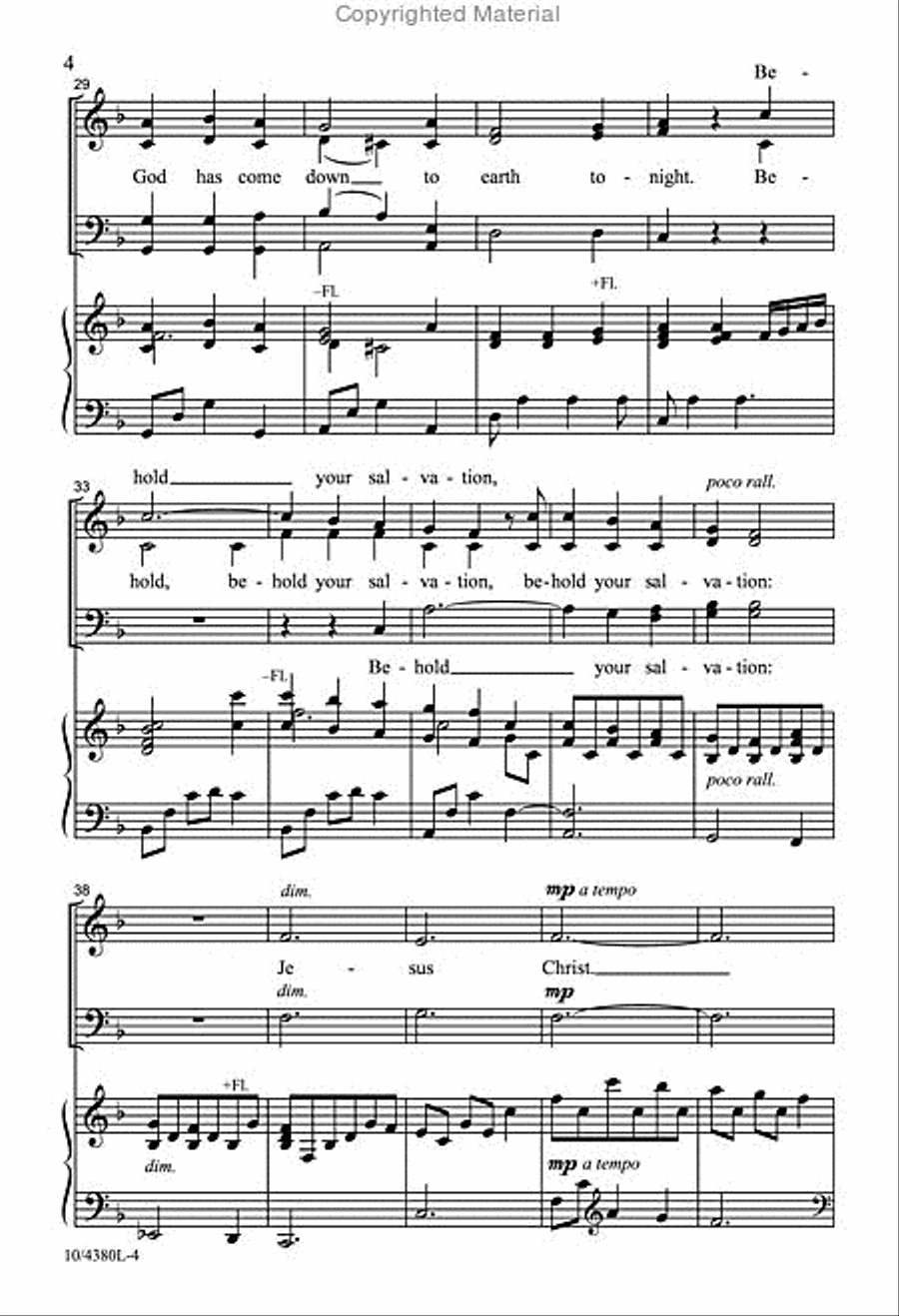 Come Close to the Manger 4-Part scores gallery preview page 4