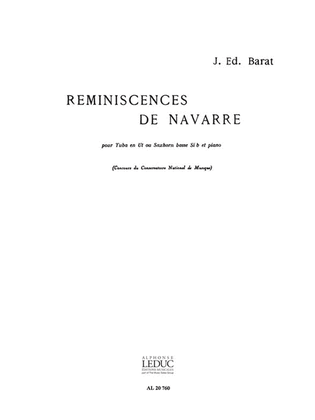 Book cover for Reminiscences De Navarre (tuba & Piano)