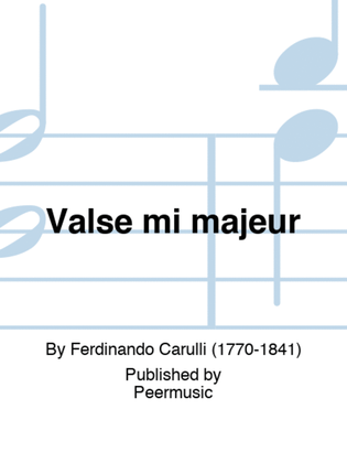 Book cover for Valse mi majeur