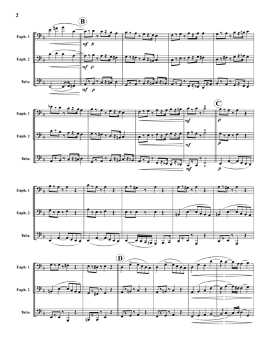 Two Nachtstuck Brass Trio scores gallery preview page 3