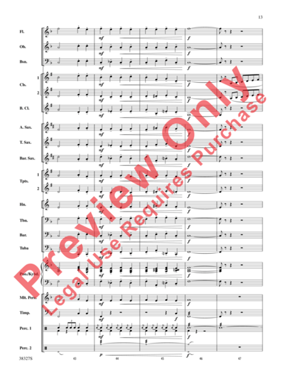 Overture 1812 Concert Band scores gallery preview page 14