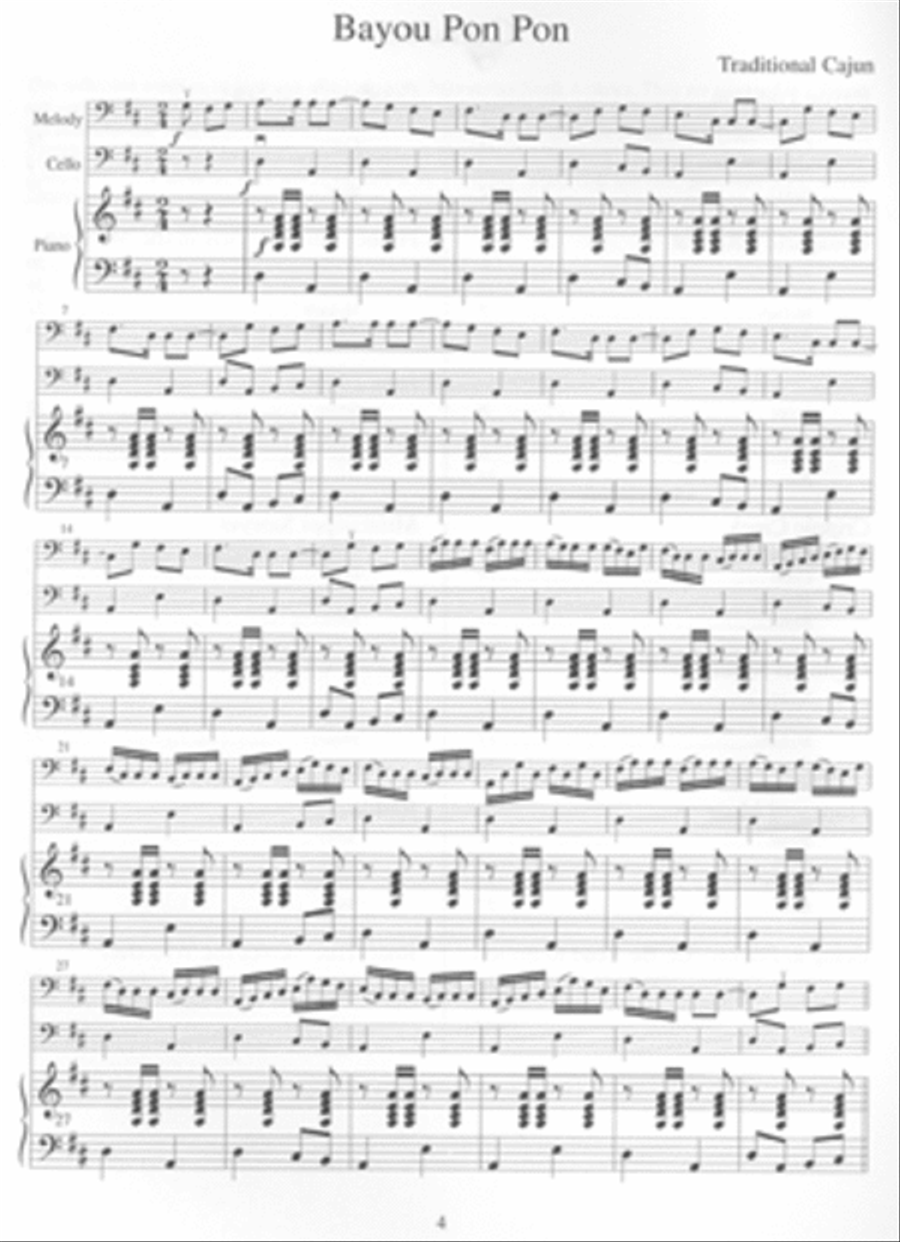 American Fiddle Tunes for Solo & Ensemble - Cello Bass String Duet scores gallery preview page 6