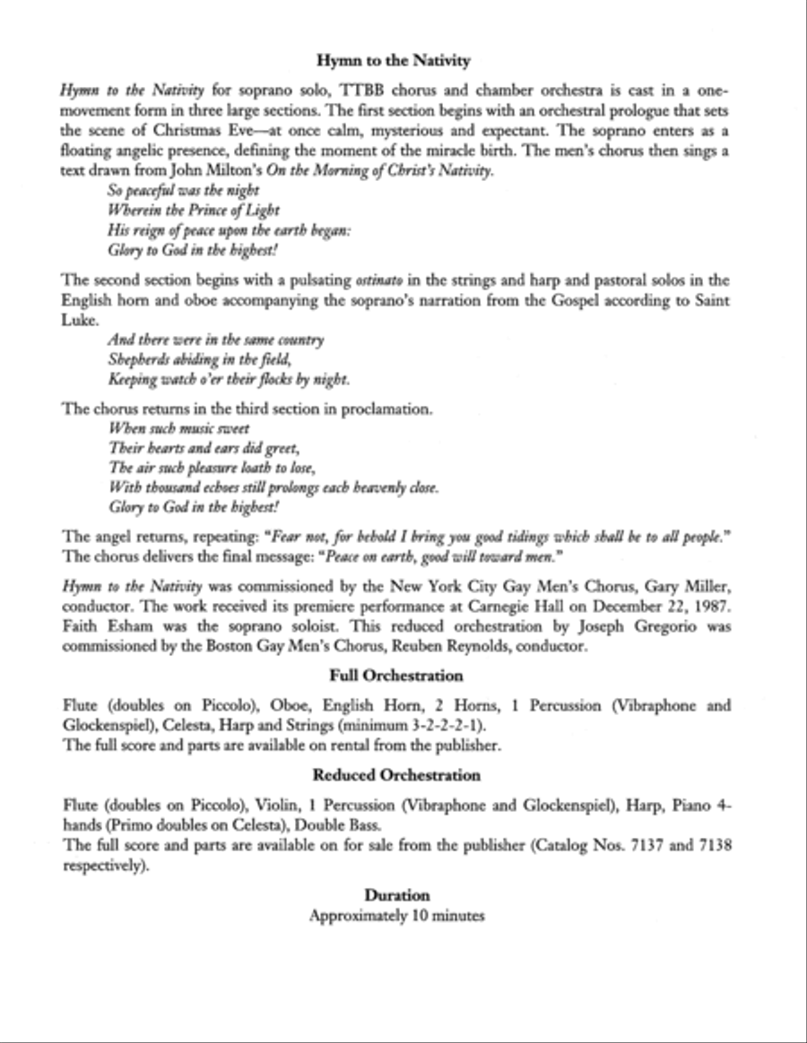 Hymn to the Nativity Hymn to the Nativity TTBB scores gallery preview page 2
