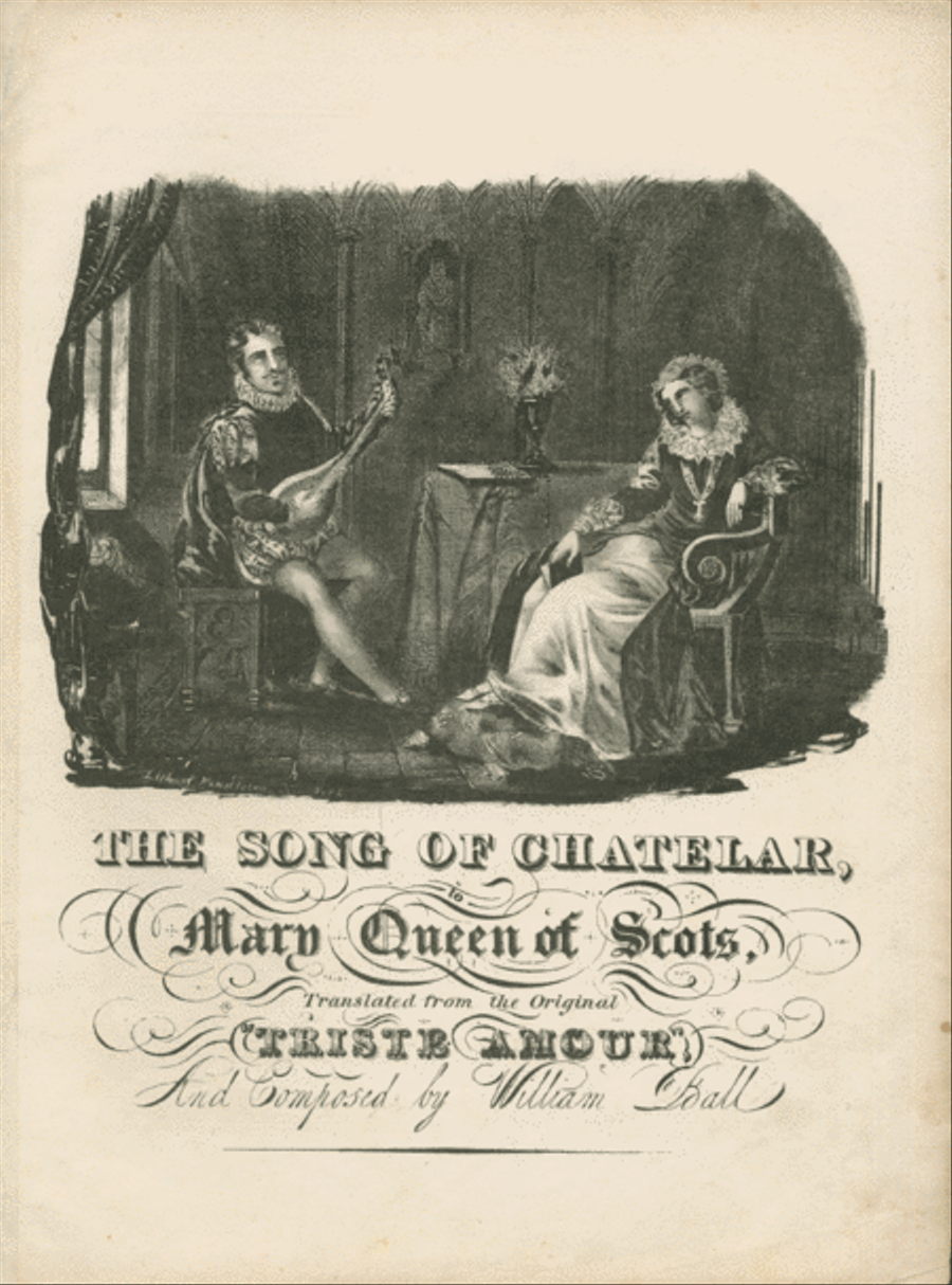 The Song of Chatelar, to Mary Queen of Scots Lute scores gallery preview page 1
