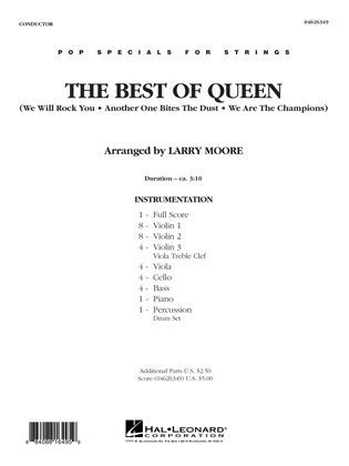 Book cover for The Best of Queen - Full Score