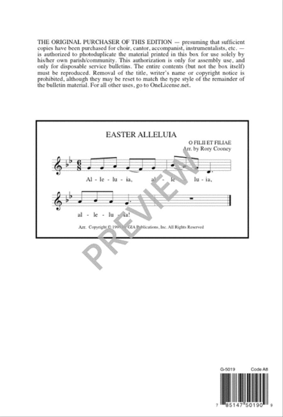 Easter Alleluia Easter Alleluia 4-Part scores gallery preview page 8