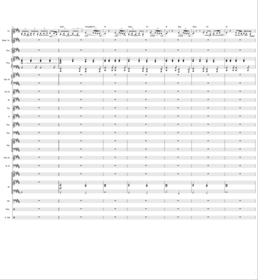 Praying Bass Clarinet scores gallery preview page 3