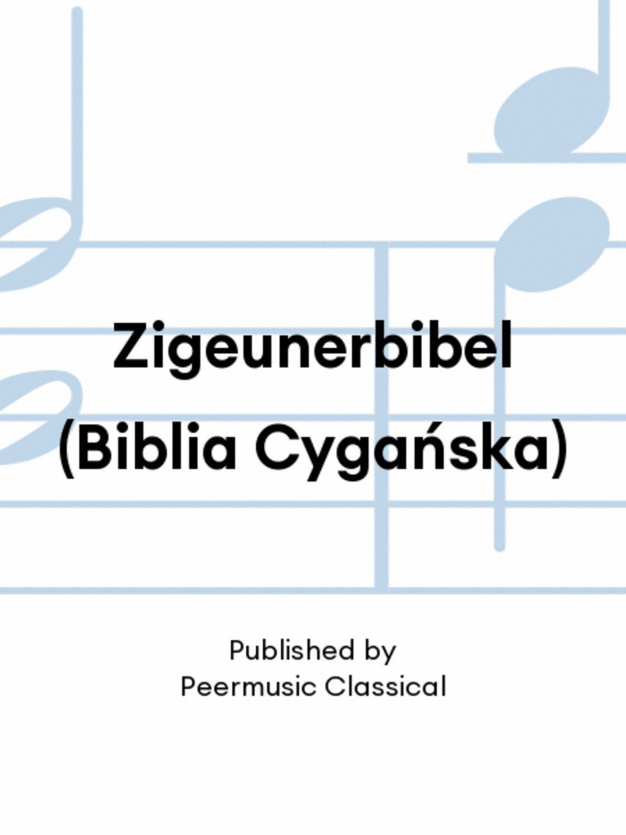 Zigeunerbibel (Biblia Cyga?ska) Chamber Music scores gallery preview page 1