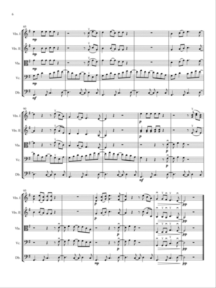 Guantanamera String Quintet scores gallery preview page 6