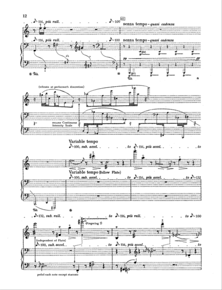 Cursive Flute Solo scores gallery preview page 13