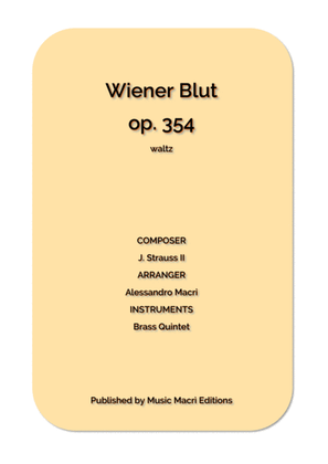 Book cover for Wiener Blut op. 354 waltz