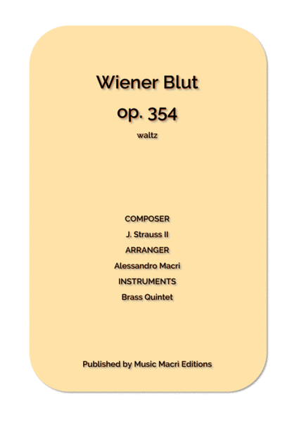 Wiener Blut op. 354 waltz image number null