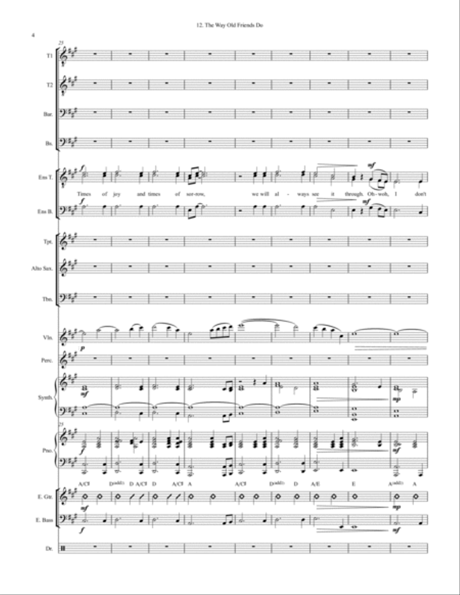 The Way Old Friends Do Large Ensemble scores gallery preview page 4