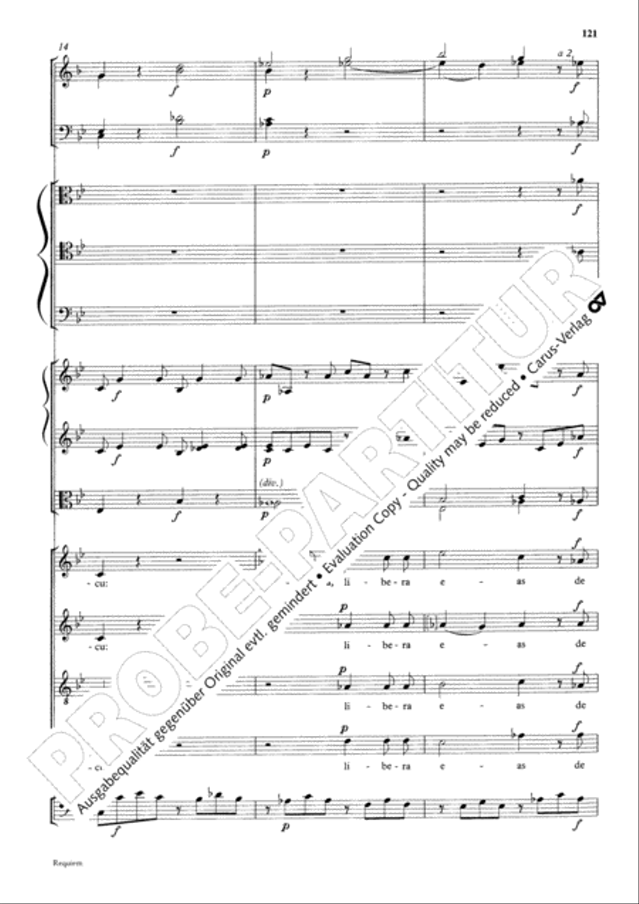 Requiem 4-Part scores gallery preview page 128