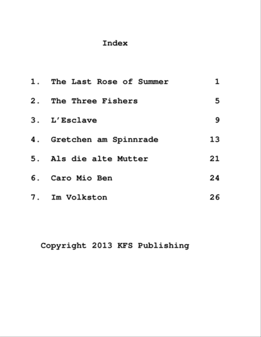 Art Songs for Young Folks, Vol. 1 - clarinet and piano Clarinet Solo scores gallery preview page 2