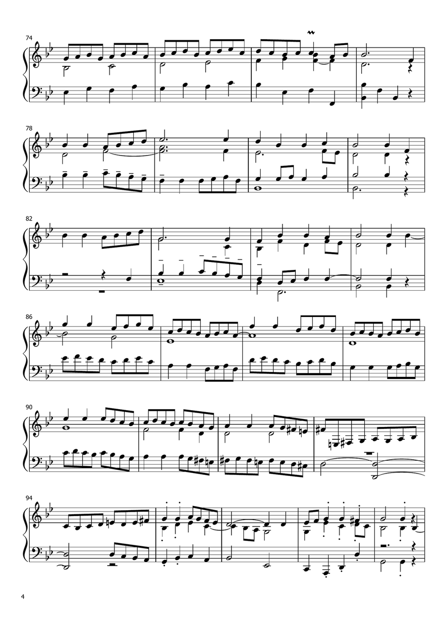 Ding Dong Merrily on High: 9 variations for piano Piano Solo scores gallery preview page 4