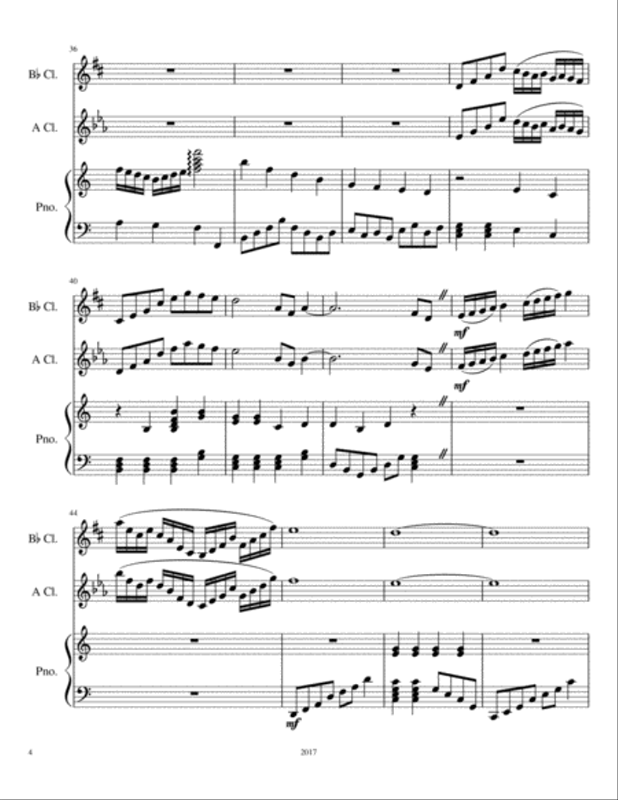 The Moonflower The Moonflower Clarinet Solo scores gallery preview page 4