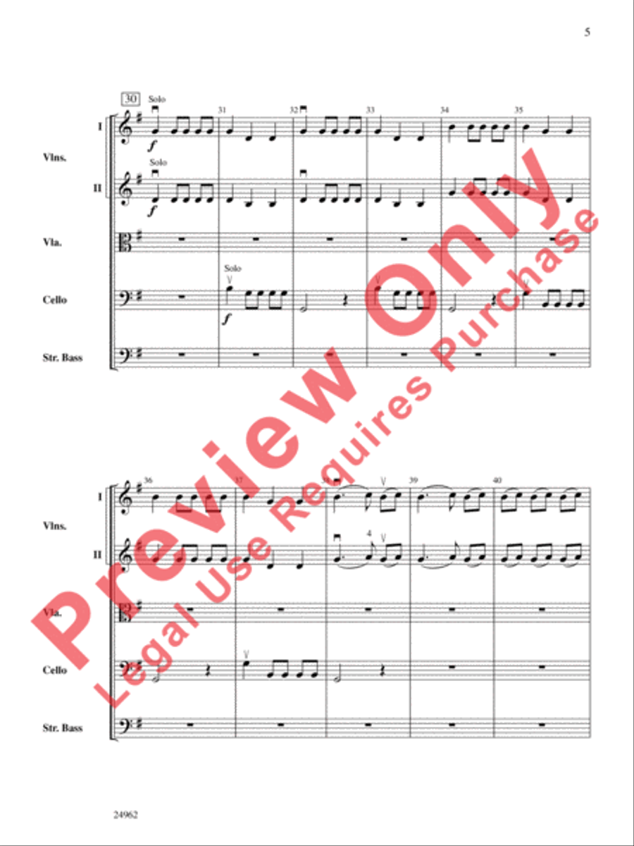 Autumn from The Four Seasons String Orchestra scores gallery preview page 6
