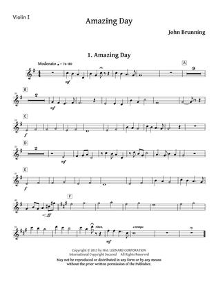 Book cover for Amazing Day - Violin 1
