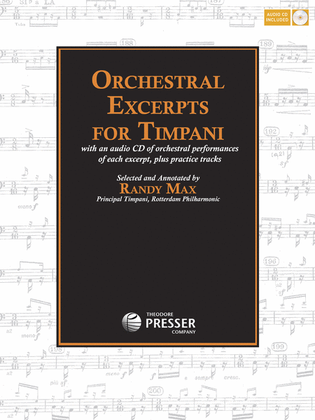 Book cover for Orchestral Excerpts for Timpani