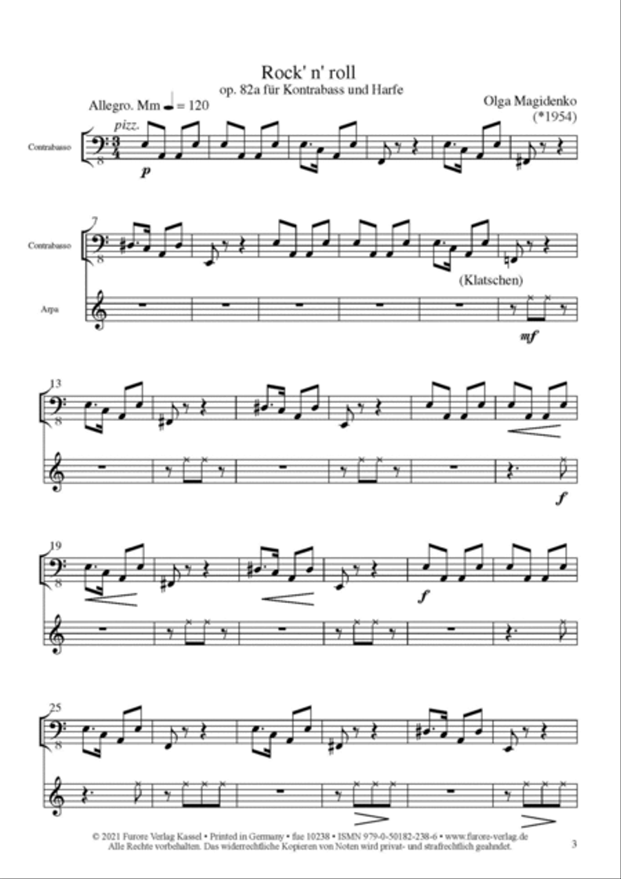 Rock n' Roll Double Bass scores gallery preview page 2