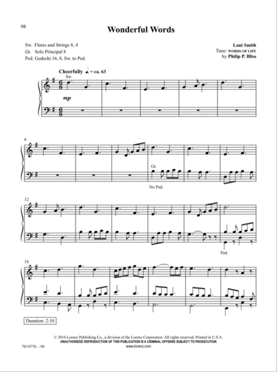 Easy Organ Library, Vol. 60 Organ Solo scores gallery preview page 37