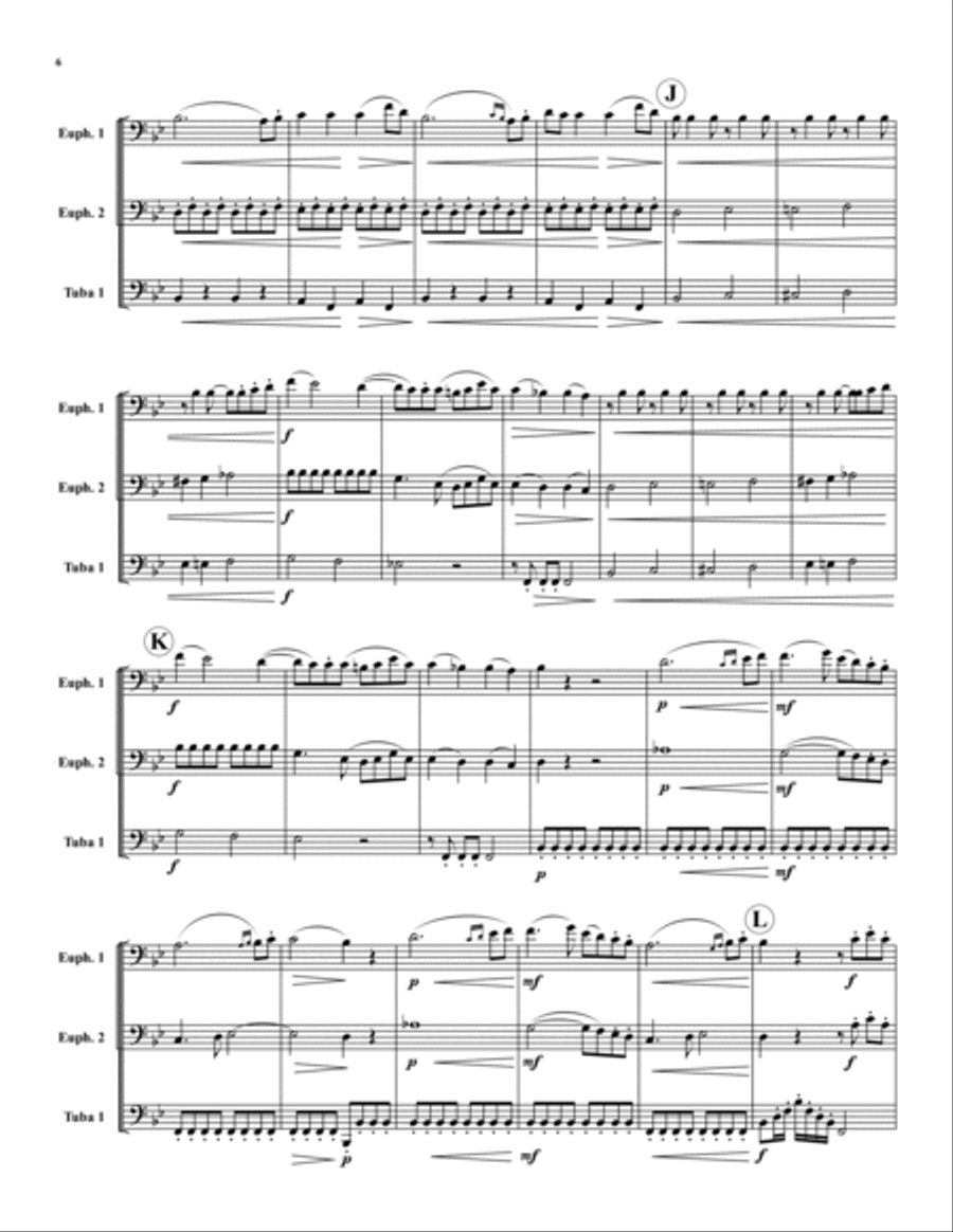 Six Trios Brass Trio scores gallery preview page 6