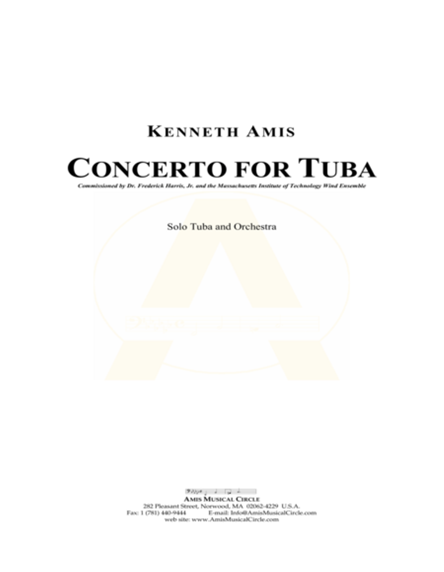 Concerto for Tuba and Orchestra - STUDY SCORE ONLY