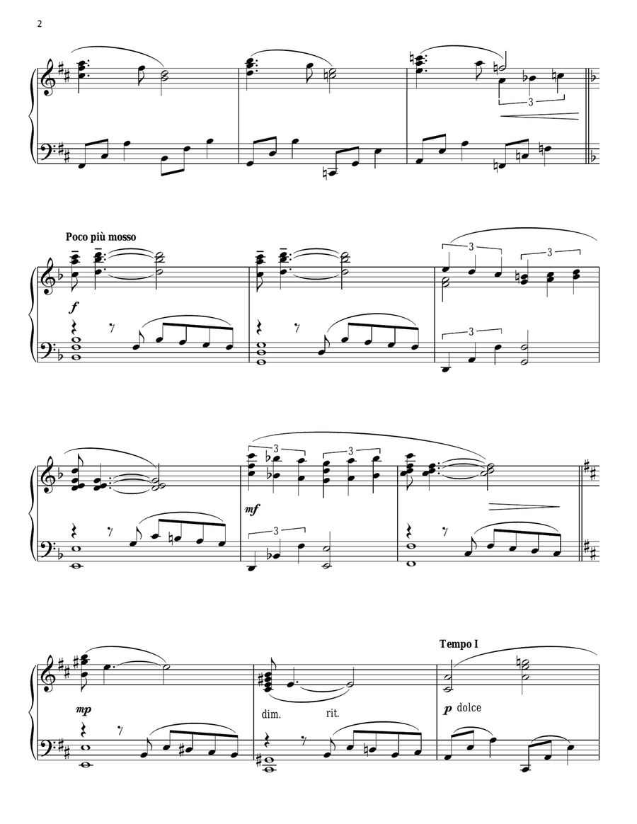 Somewhere Piano Solo scores gallery preview page 2